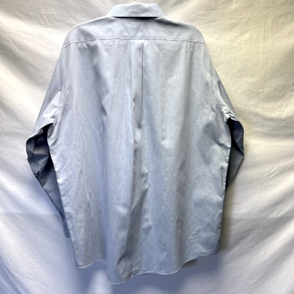 Men's Brooks Brothers Long Sleeve Button Down Polo Shirt Blue Size 17 1/2-4/5 - Picture 2 of 11